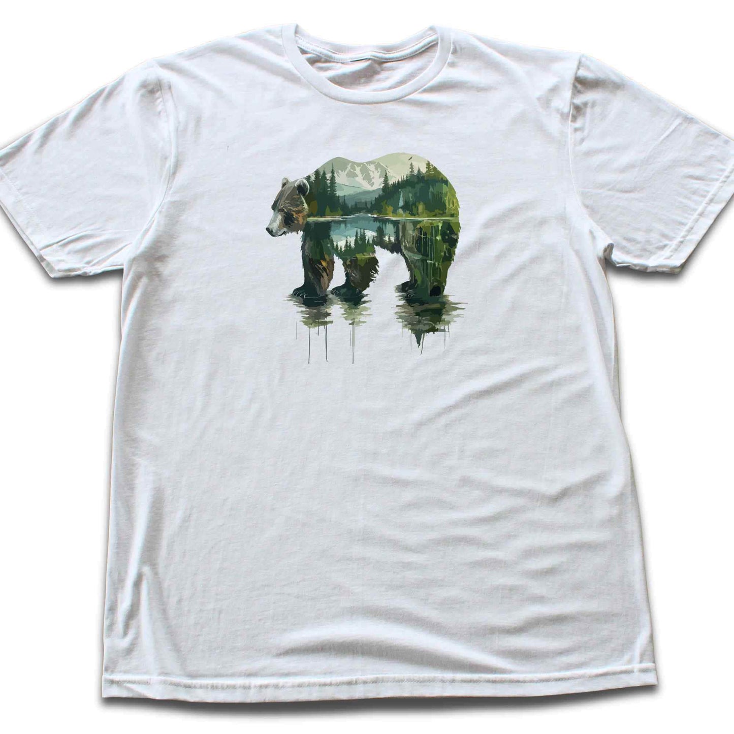 Water Color Bear Landscape T-shirt
