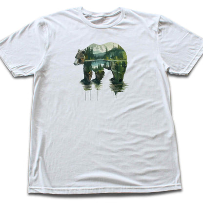 Water Color Bear Landscape T-shirt