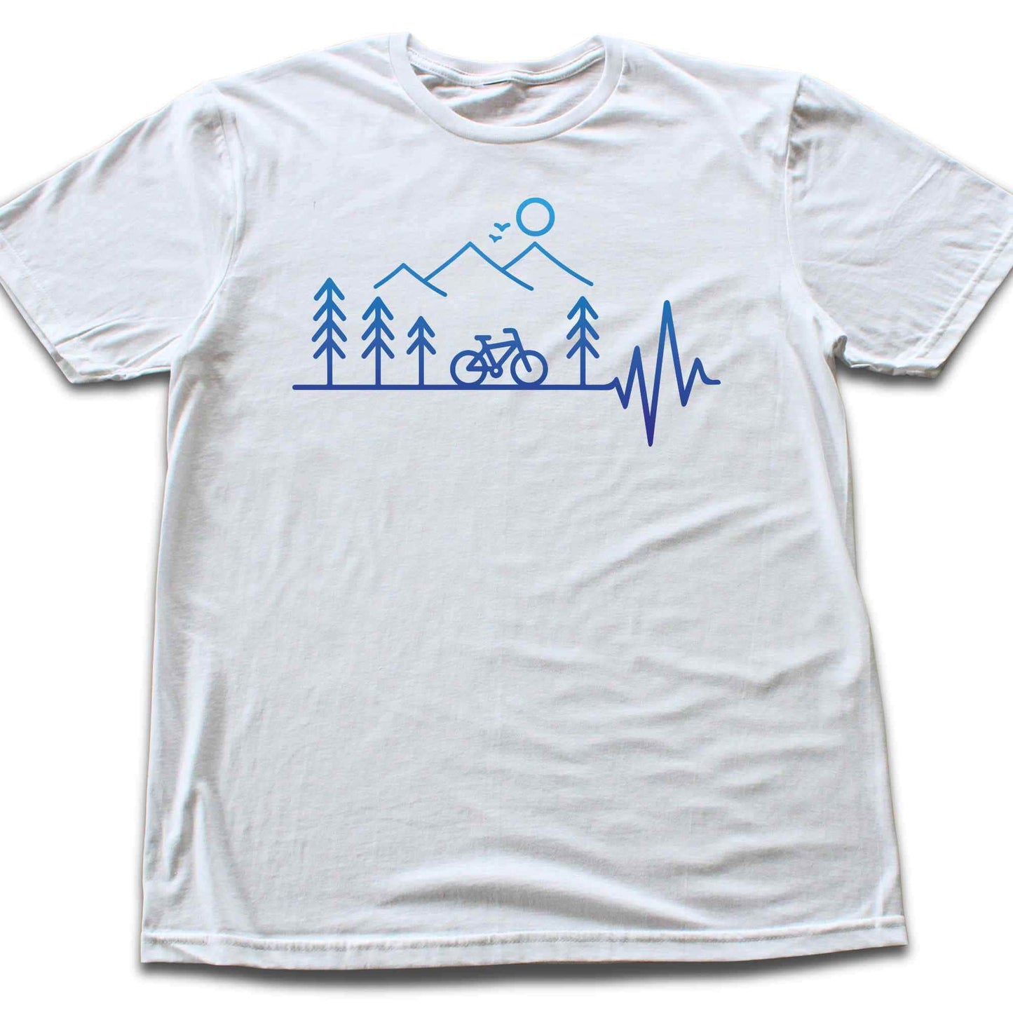 Heart Beat Bike Landscape T-shirt
