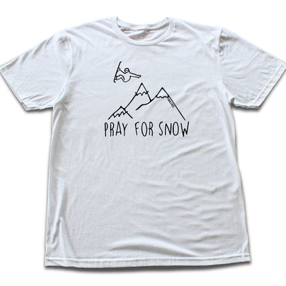 Pray For Snow Snowboard T-shirt