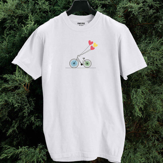 Heart Balloon Bike T-shirt
