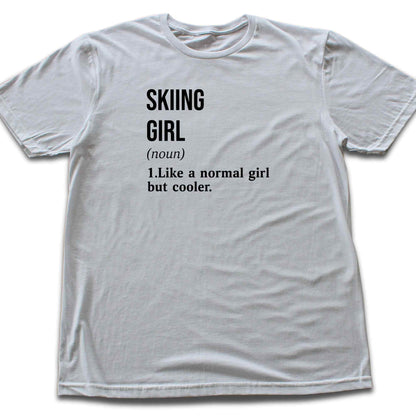 Skiing Girl Definition T-shirt