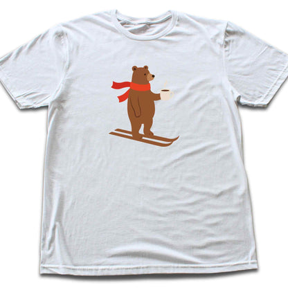 Skiing Coffee Bear T-shirt