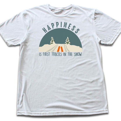 Happiness Is Snow Tracks T-shirt
