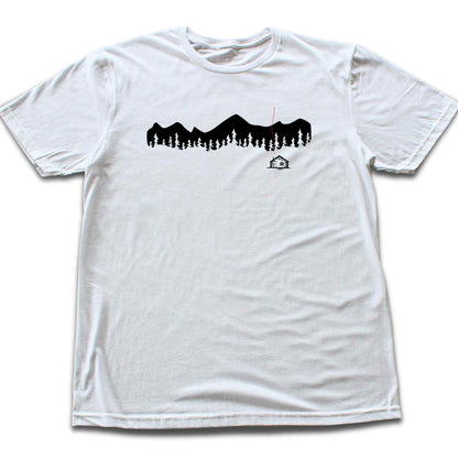 Cabin and Mountain Landscape T-shirt
