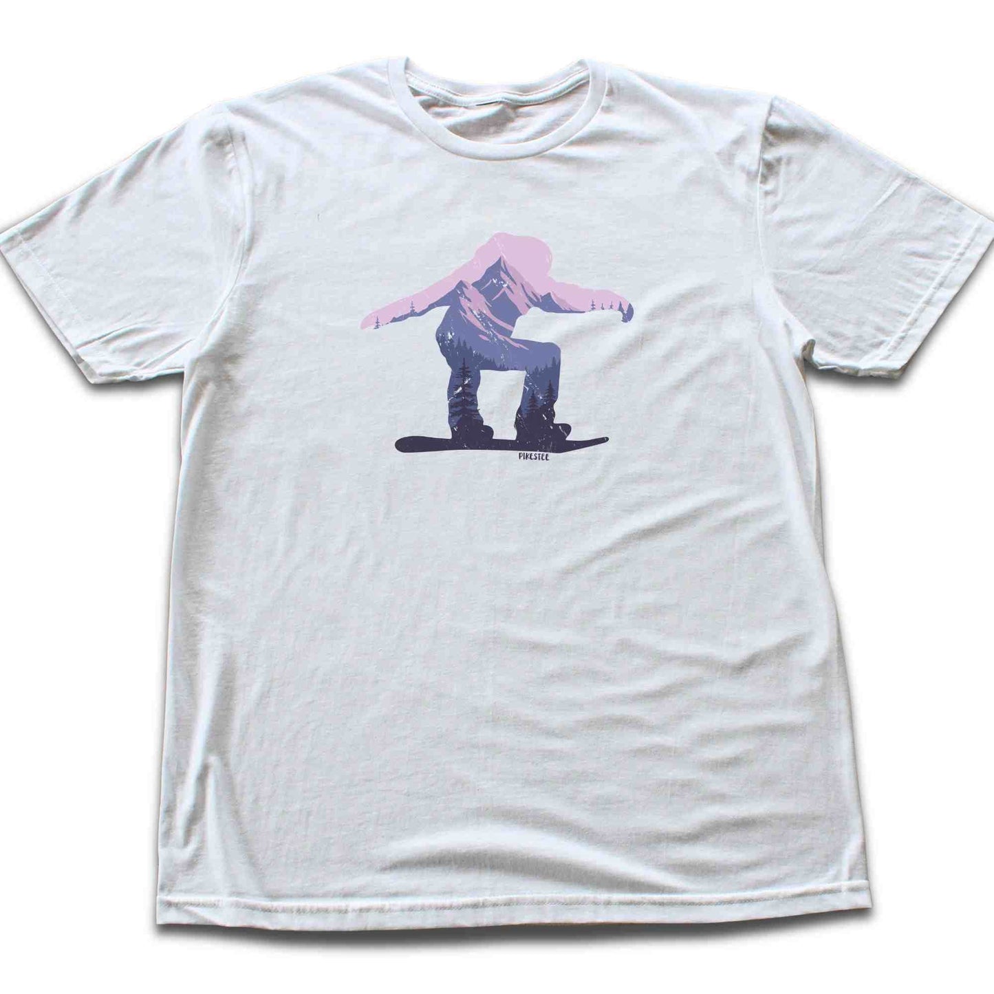 Snowboarder Silhouette Landscape T-shirt