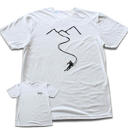 Back Print Ski Path T-shirt