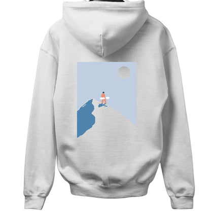 Snowboard On Top Back-Print Hoodie