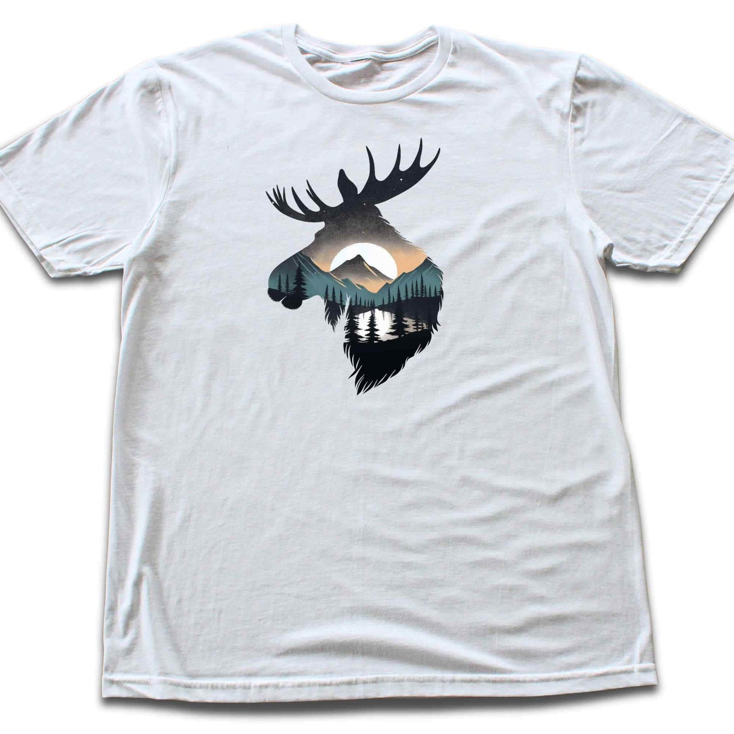 Moose Colorfull Landscape T-shirt