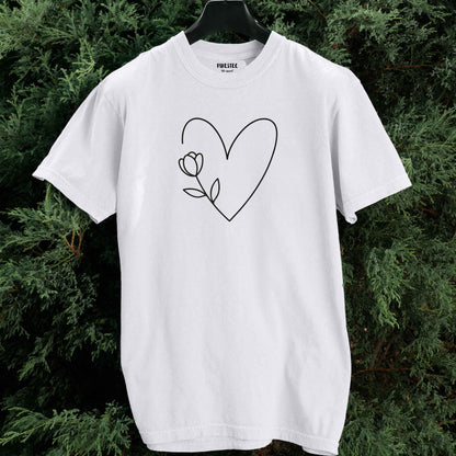 Heart Flower T-shirt