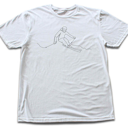 Skier Line Art T-shirt