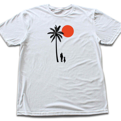 Girl And Dog Palm Beach T-shirt