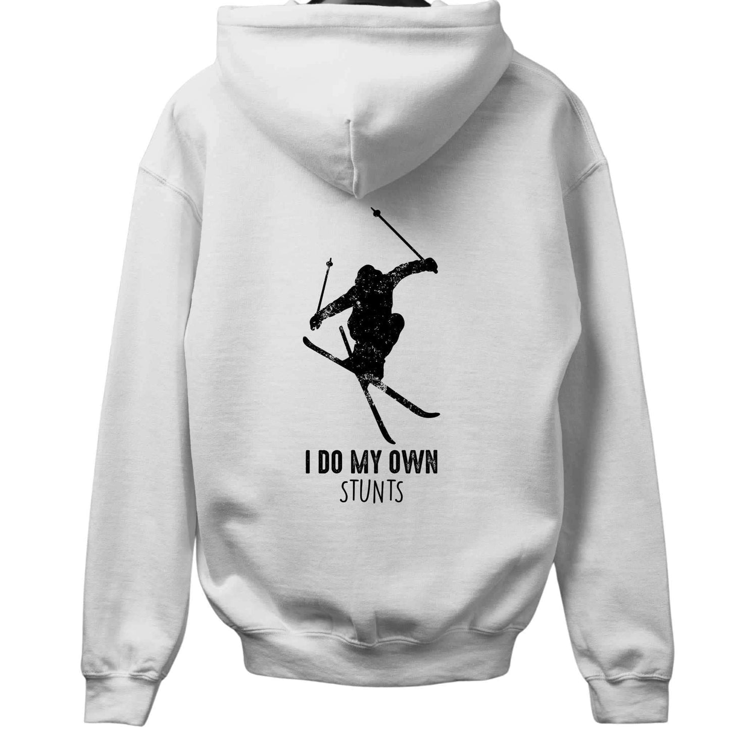 I do My Own Stunt Ski Back-Print Hoodie