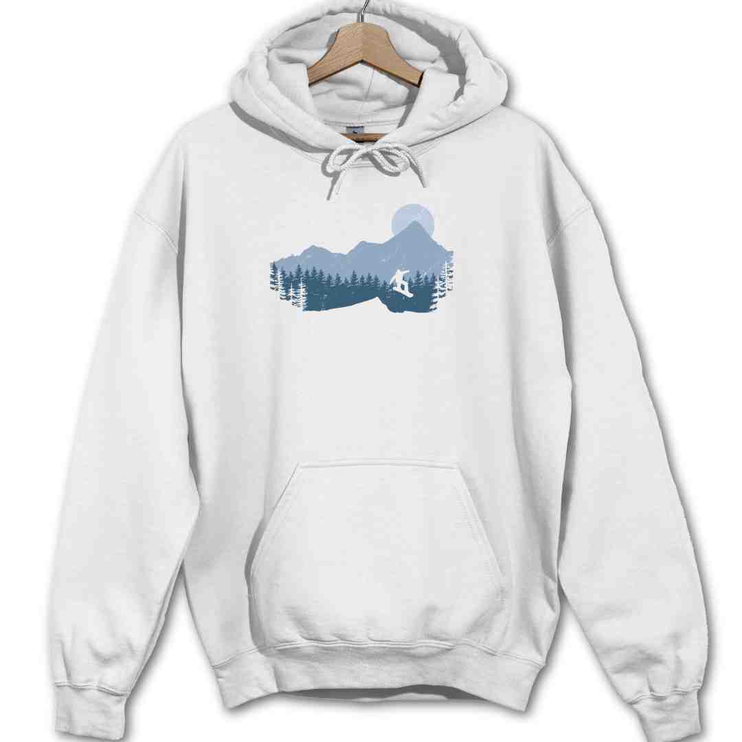 Snowboard Jump Landscape Hoodie