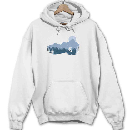 Snowboard Jump Landscape Hoodie