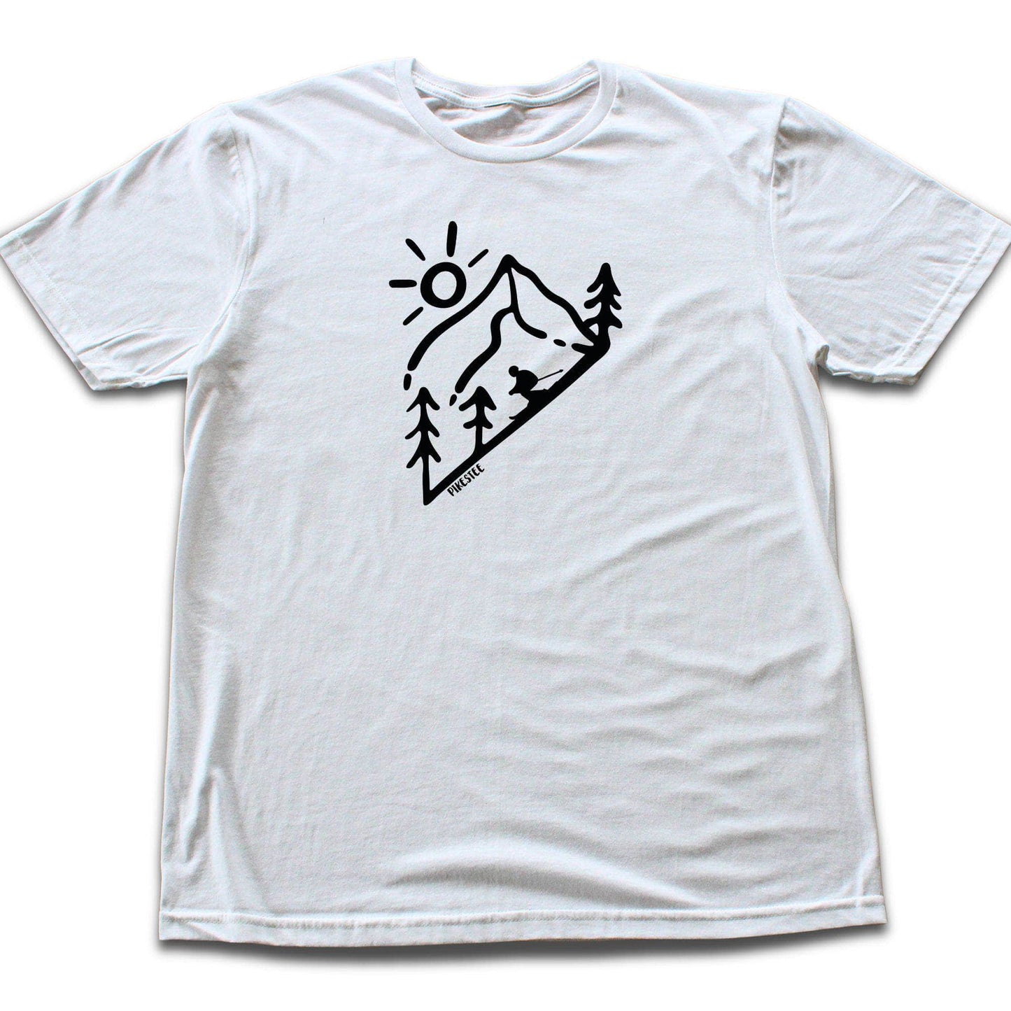 Ski Descent Cartoon T-shirt