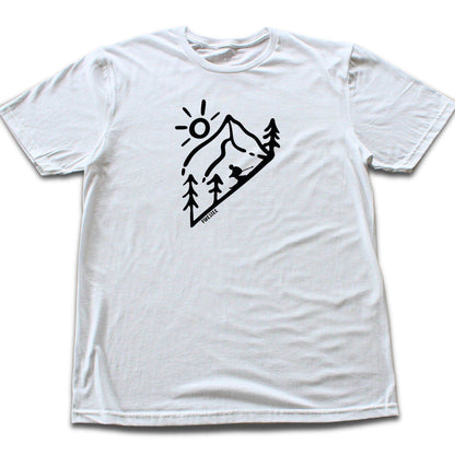 Ski Descent Cartoon T-shirt