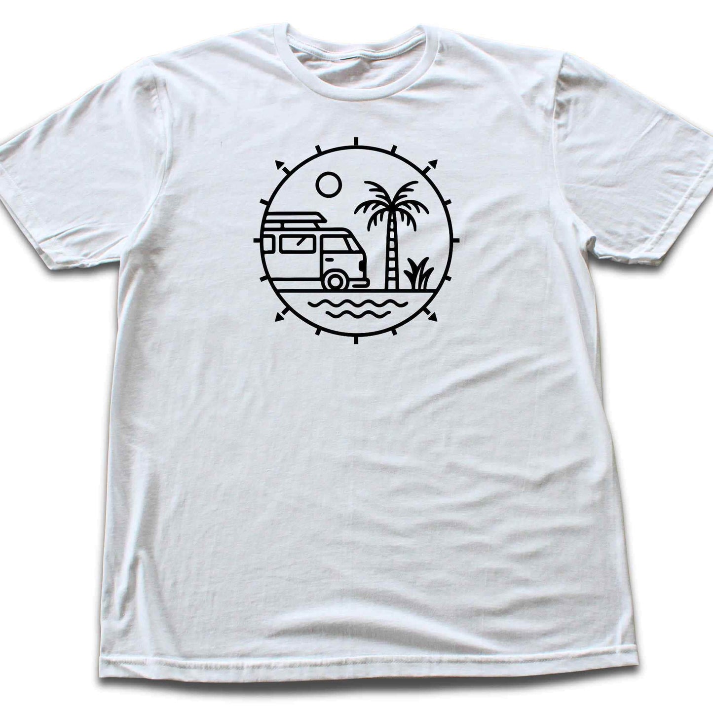 Round Palm And Van T-shirt