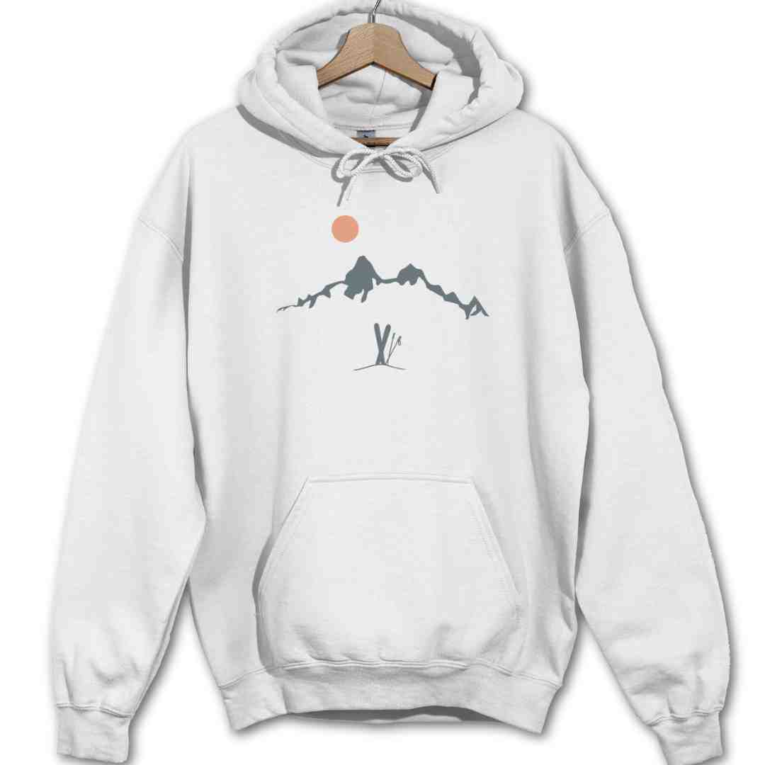 Ski Mountain Landscape Hoodie