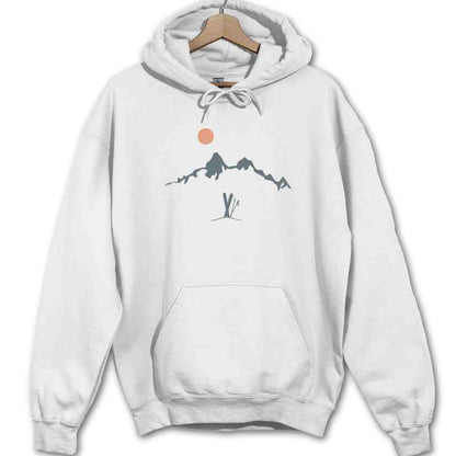 Ski Mountain Landscape Hoodie