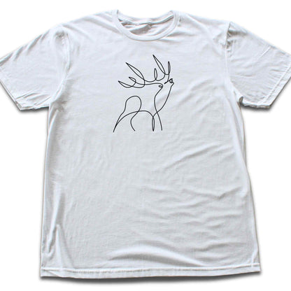 Line Art Deer T-shirt