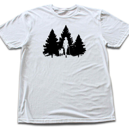 "Never Hike Alone Silhouette" graphic T-shirt