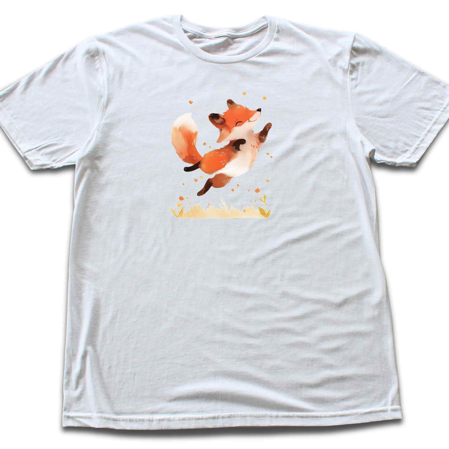 Jumping Cute Fox T-shirt