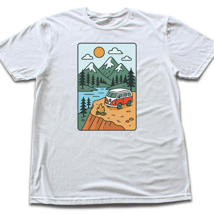 Cartoon Van Landscape T-shirt