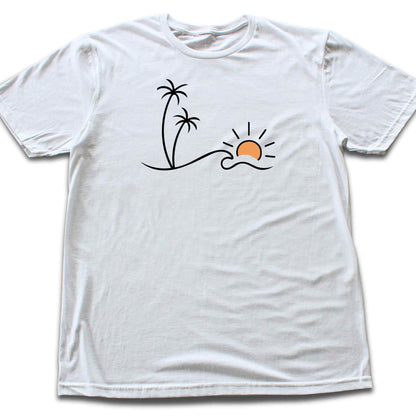 Miniamlist Beach Landscape T-shirt