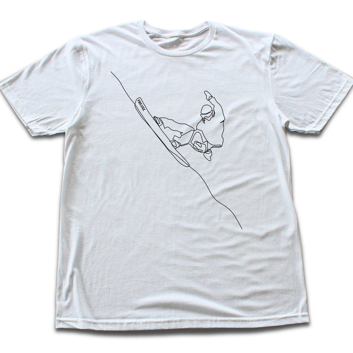 Snowboard Turn Line Art T-shirt