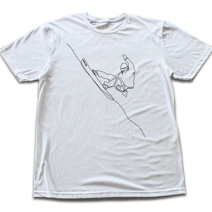 Snowboard Turn Line Art T-shirt