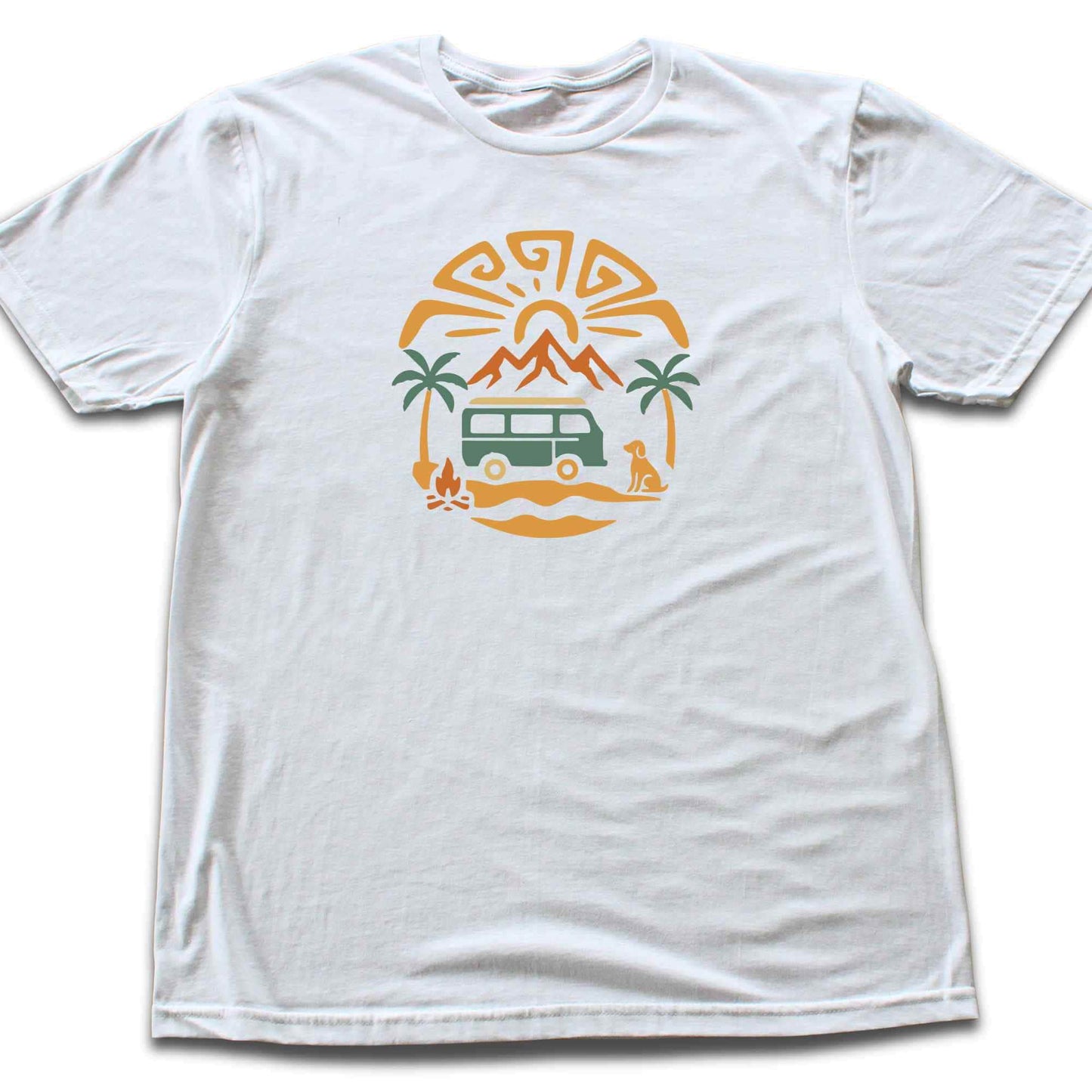 Beach Van And Dog T-shirt