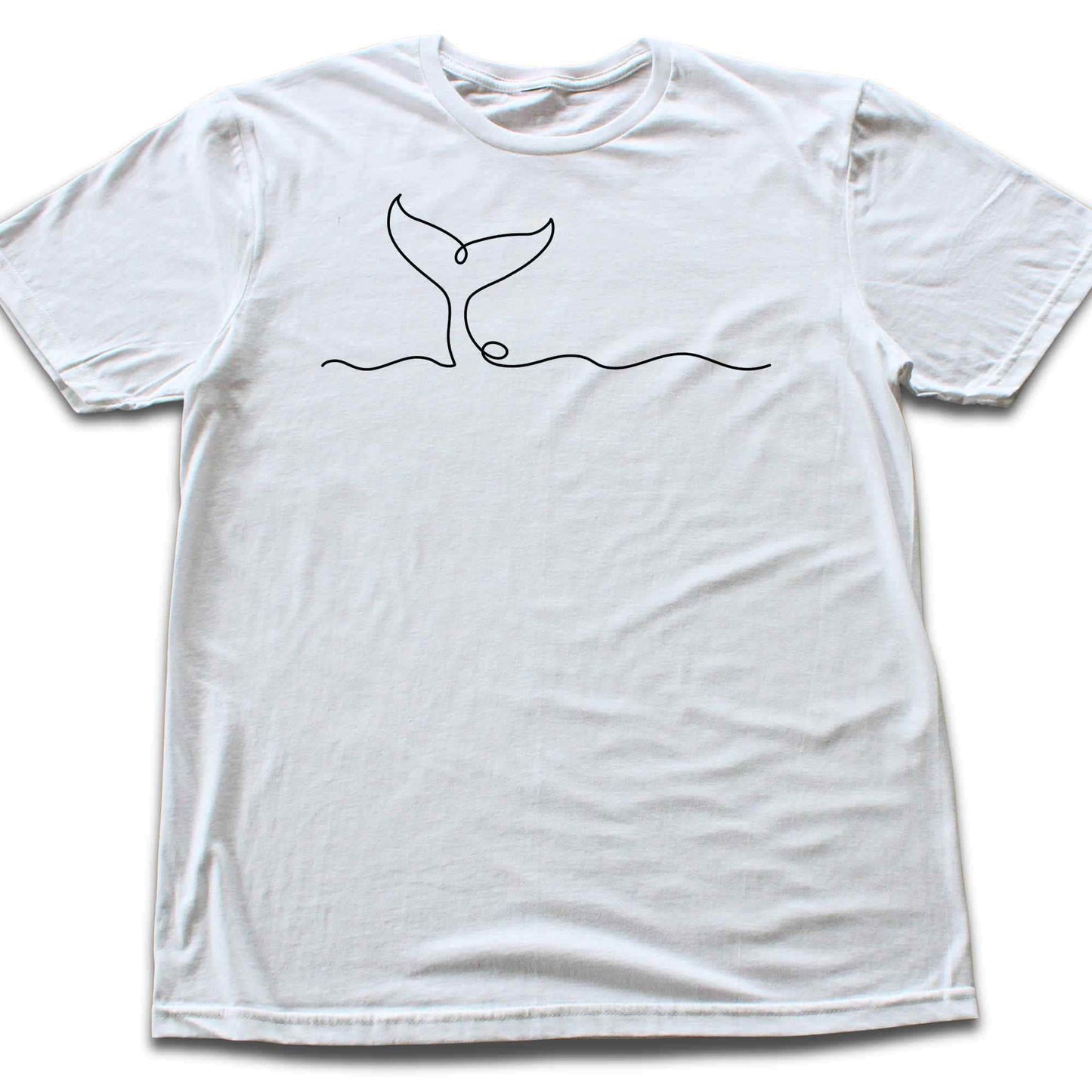 Whale Line art T-shirt