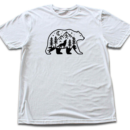 Bear Wolf Landscape T-shirt