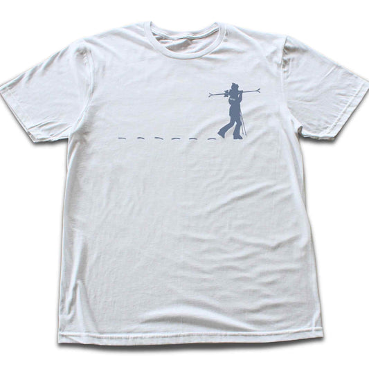 Skier Girl Path T-shirt