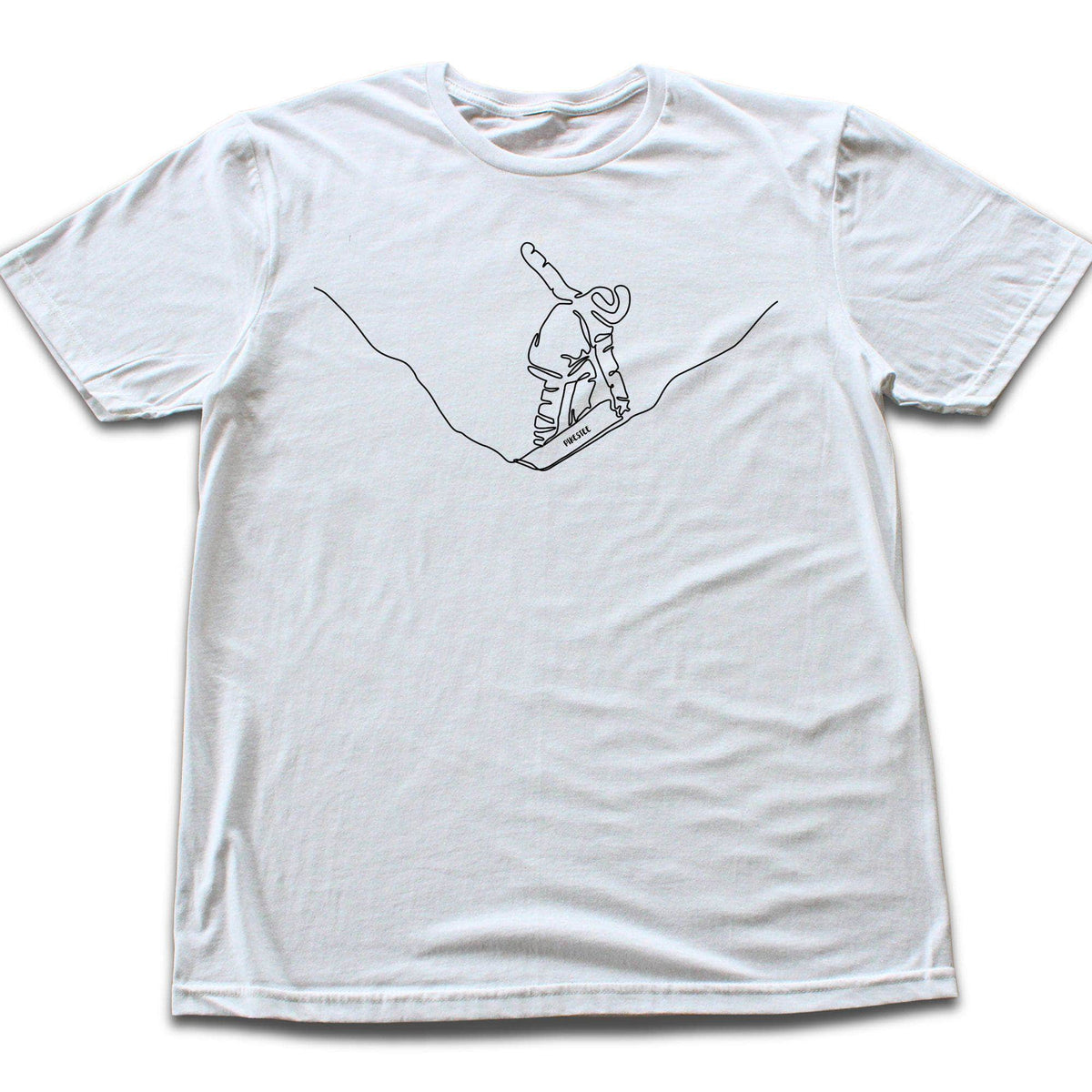 Snowboard Grab Line Art T-shirt