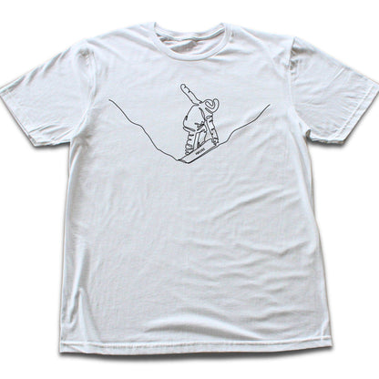 Snowboard Grab Line Art T-shirt