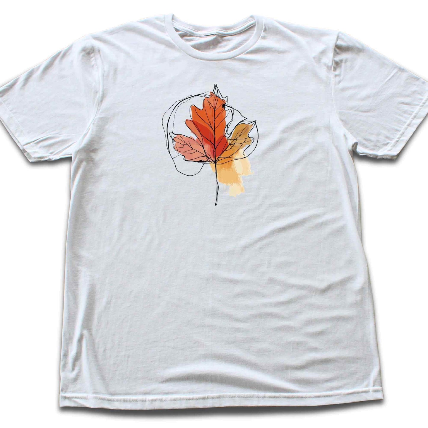 Line art Autumn Leaf T-shirt