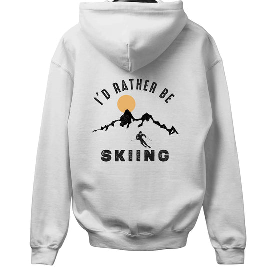 I'd Rather Be Skiing Back-Print Hoodie