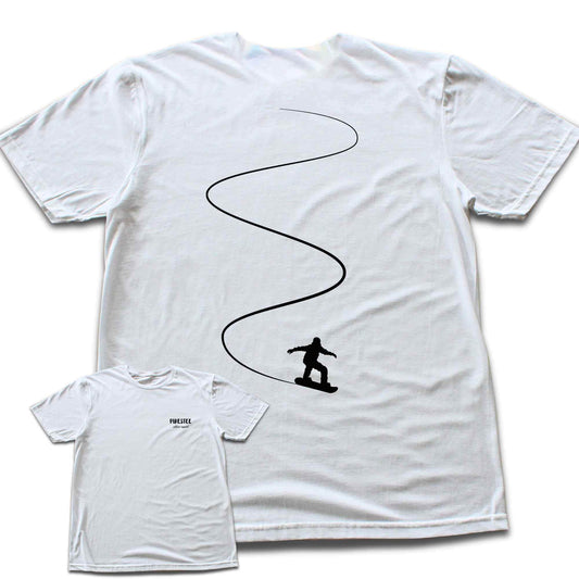 Back Print Snowboard Slalom T-shirt