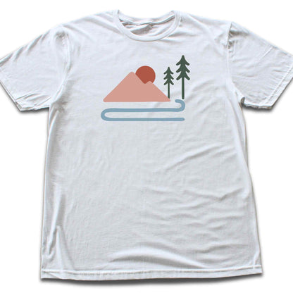 "Mountain River Art" graphic T-shirt