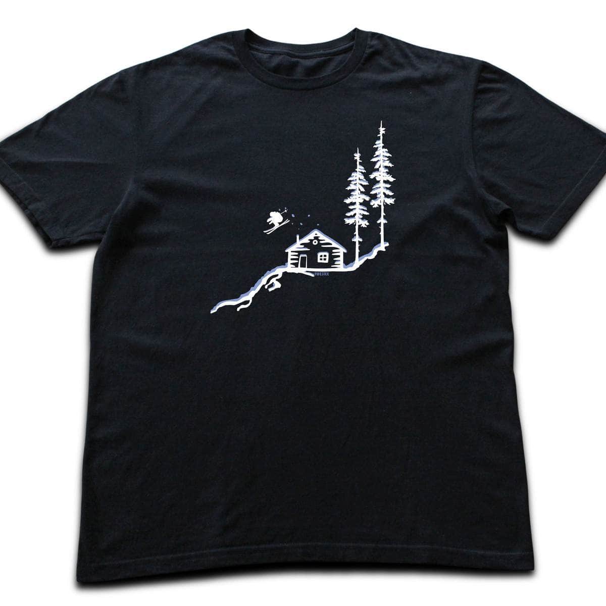 Cabin Ski Jump T-shirt - Black