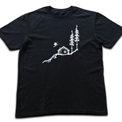 Cabin Ski Jump T-shirt - Black