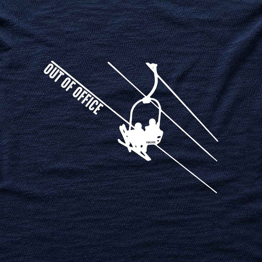 Out Of Office Skilift T-shirt - Navy - hero