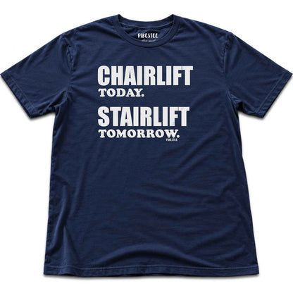 Chair Lift Today T-shirt - Navy