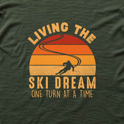 The Ski Dream T-shirt - Military Green - hero