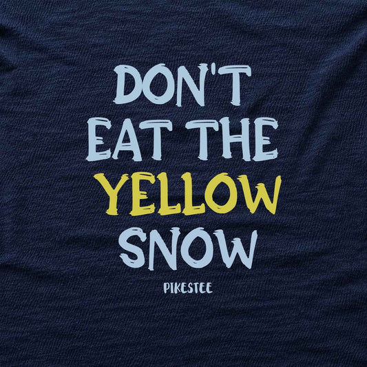 Don't Eat The Yellow Snow T-shirt - Navy - hero