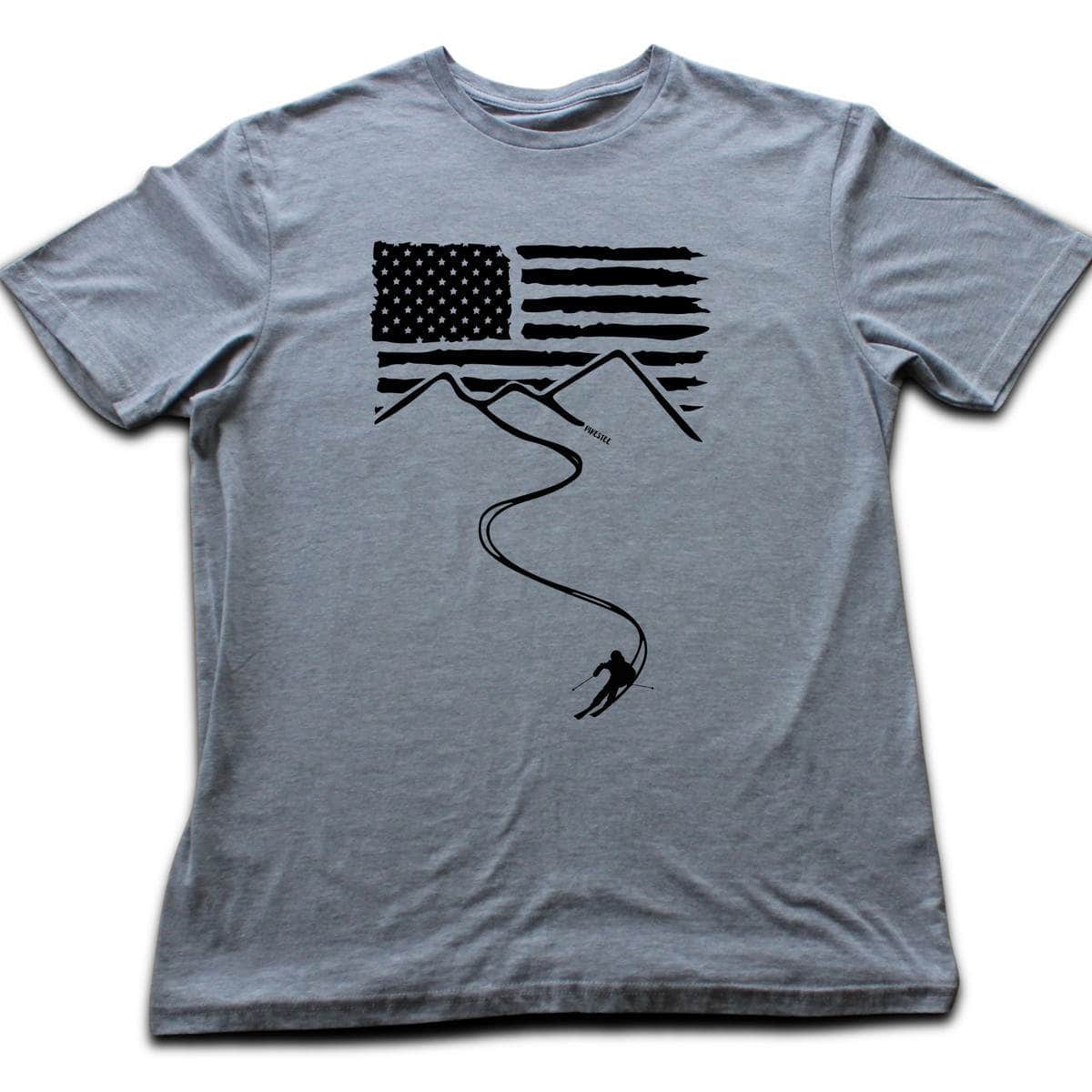 Ski Path Usa T-shirt - Sport Grey
