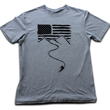 Ski Path Usa T-shirt - Sport Grey