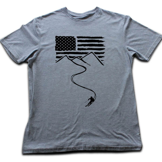 Ski Path Usa T-shirt - Sport Grey